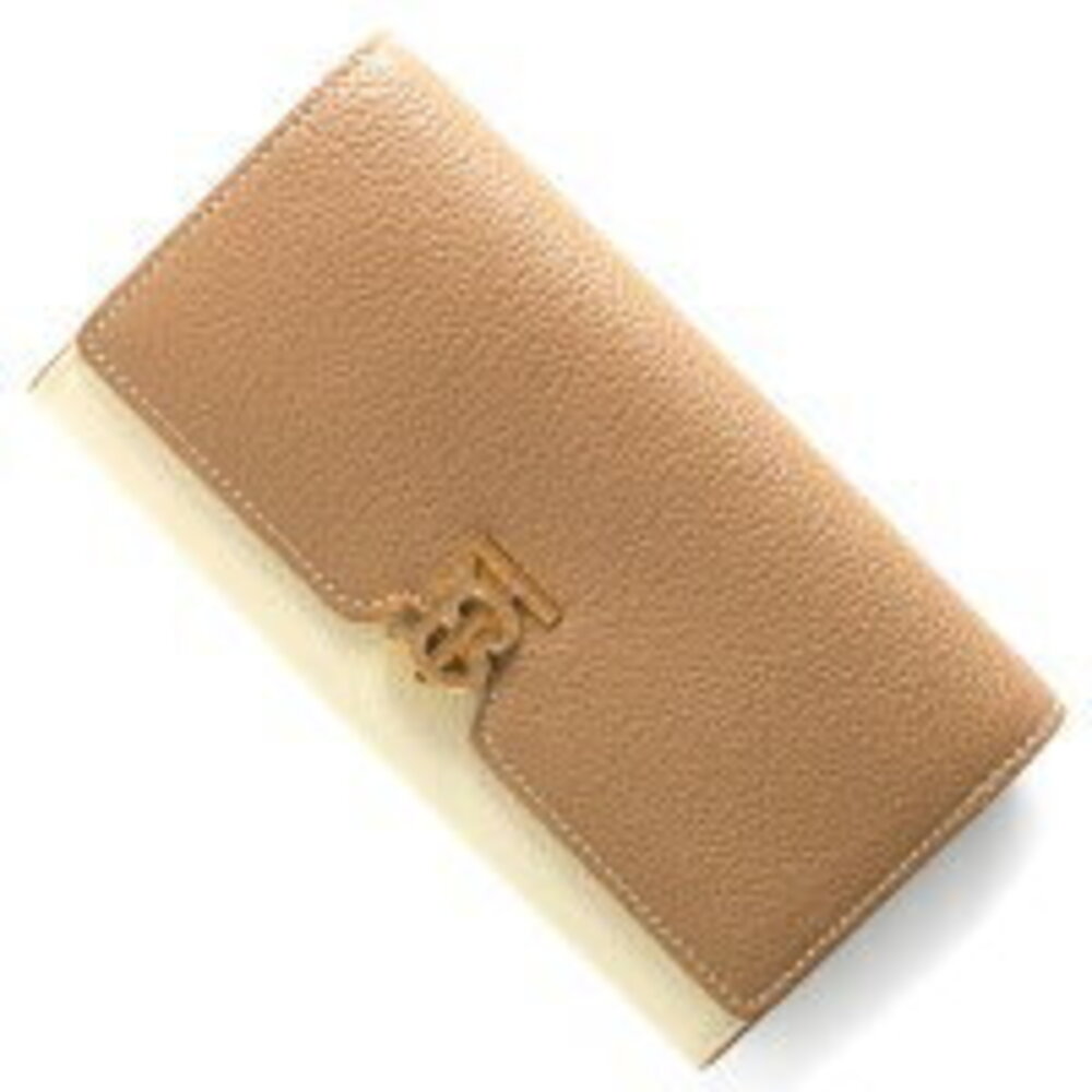 Burberry Continental Long Wallet Camel Brown Beige Brown